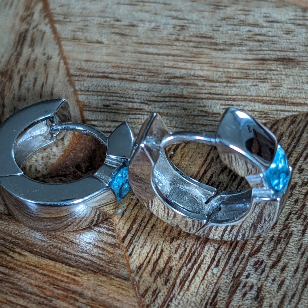 Silver earring cuffs / small hoops